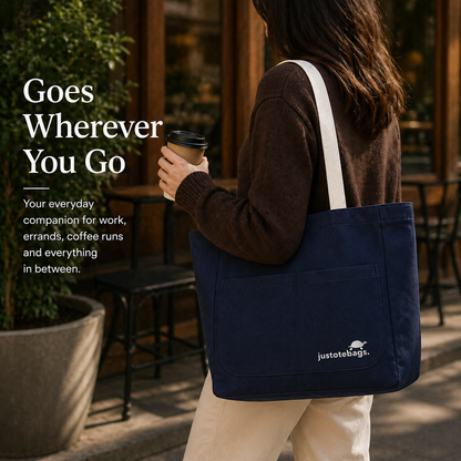 Essential Tote - Midnight Glacier (Button Closure)