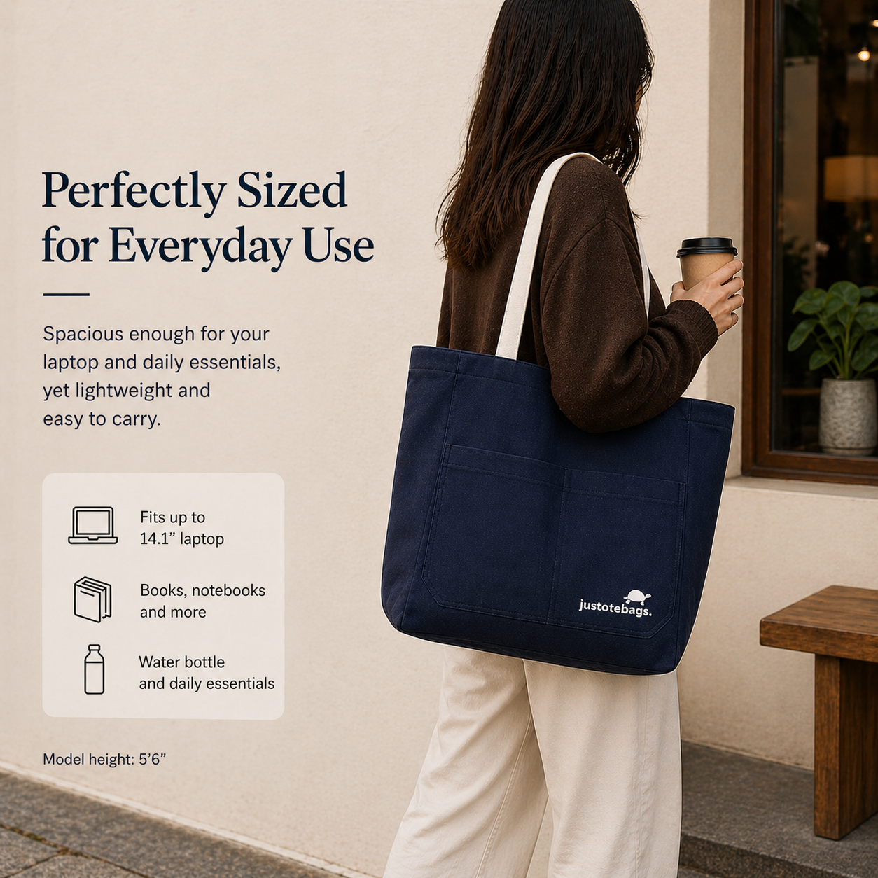 Essential Tote - Midnight Glacier (Button Closure)