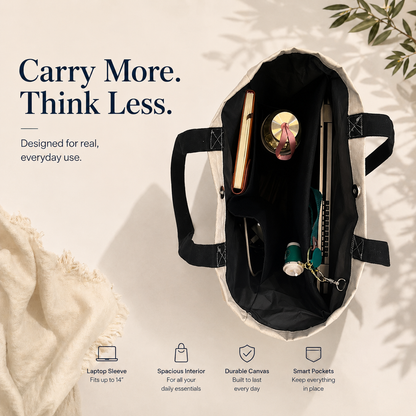 Essential Tote - Neutral Serenity (Button Closure)