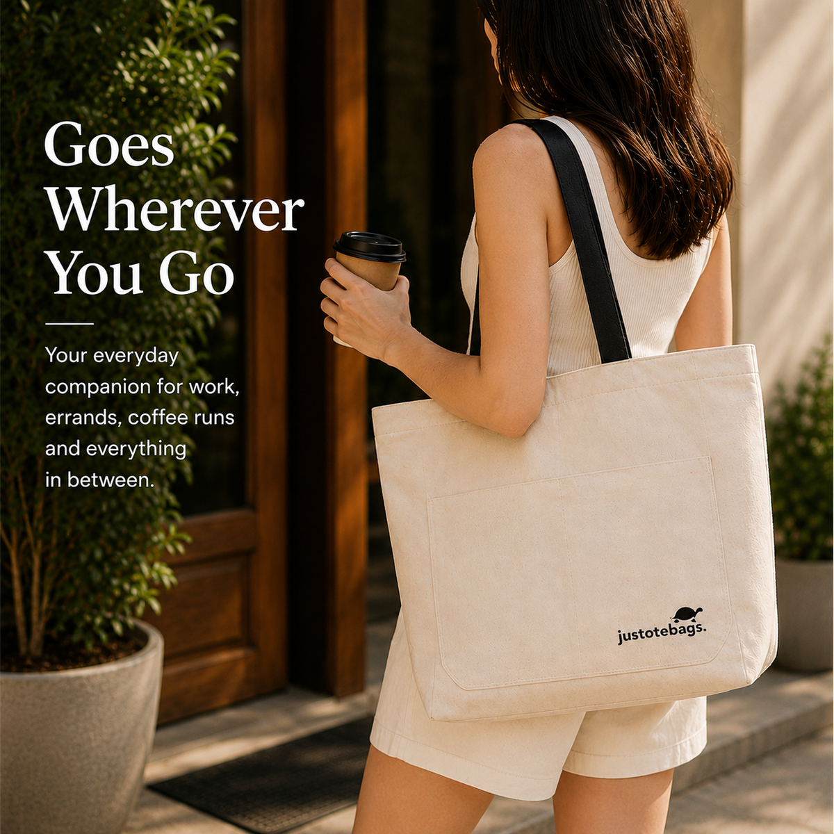 Essential Tote - Neutral Serenity (Button Closure)